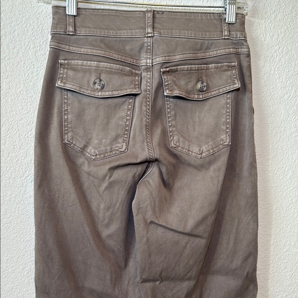 Spanx twill cropped wide leg Pants Smoke - Picture 4 of 7